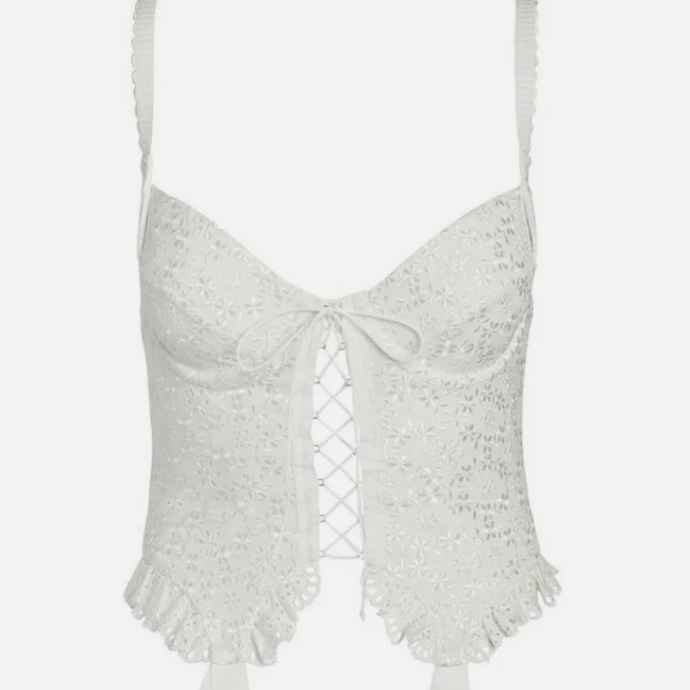 VS For love and lemons 🍋 lace up bustier sz Small